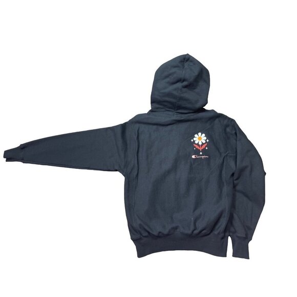 Champion X Steffi Lynn Hoodie Reverse Weave Small Black Resolve To Evolve NEW - Picture 7 of 16